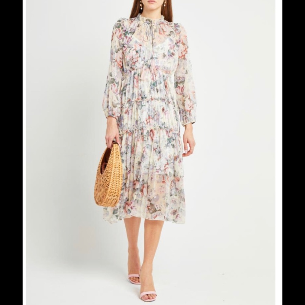 O. P. T facility dress. Size S. Sheer floral